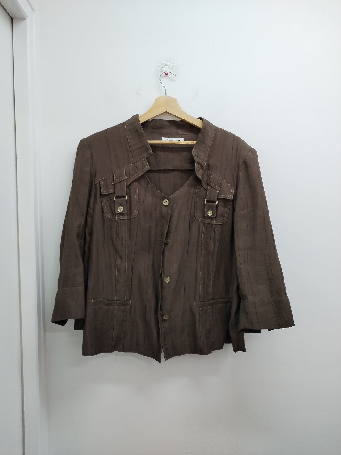 Veste manches 3/4 Christine Laure marron Taille 46