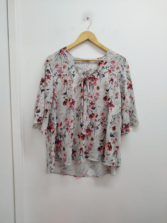 Tunique manches courtes Carnaby imprimée fleurie Taille L/XL