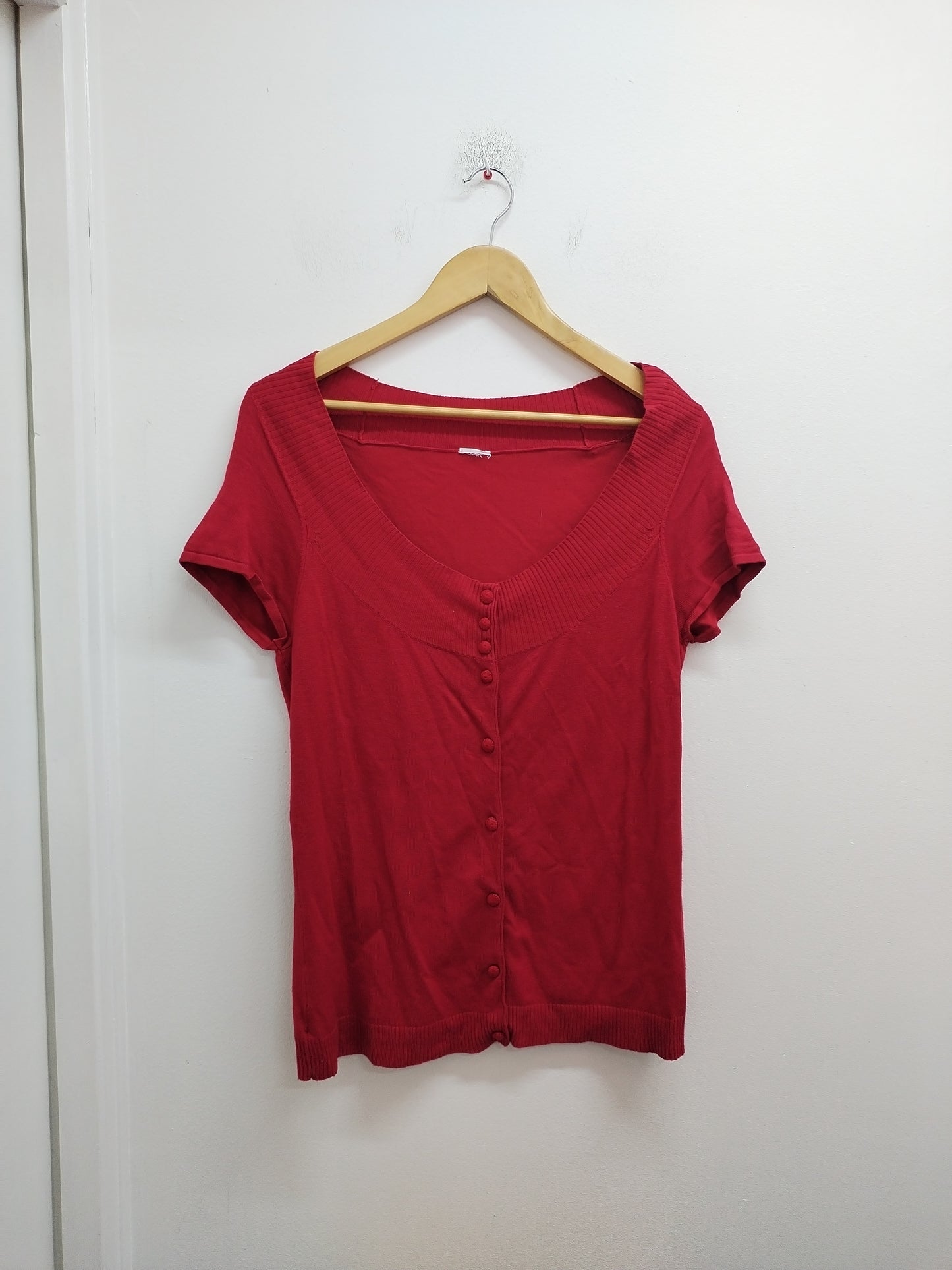Gilet Manches Courtes Rouge – Taille M