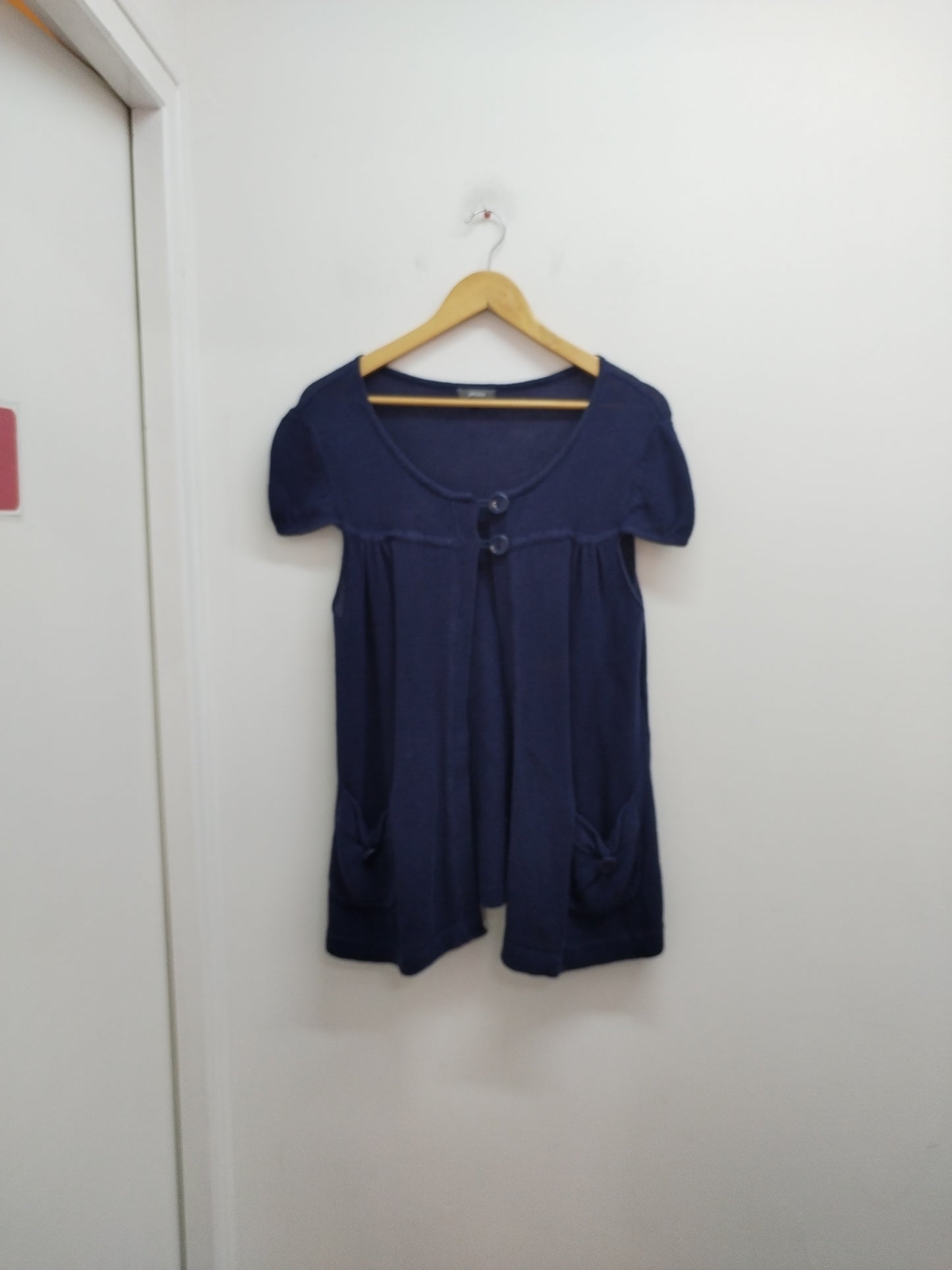 Gilet Manches Courtes Phildar Marine – Taille XL
