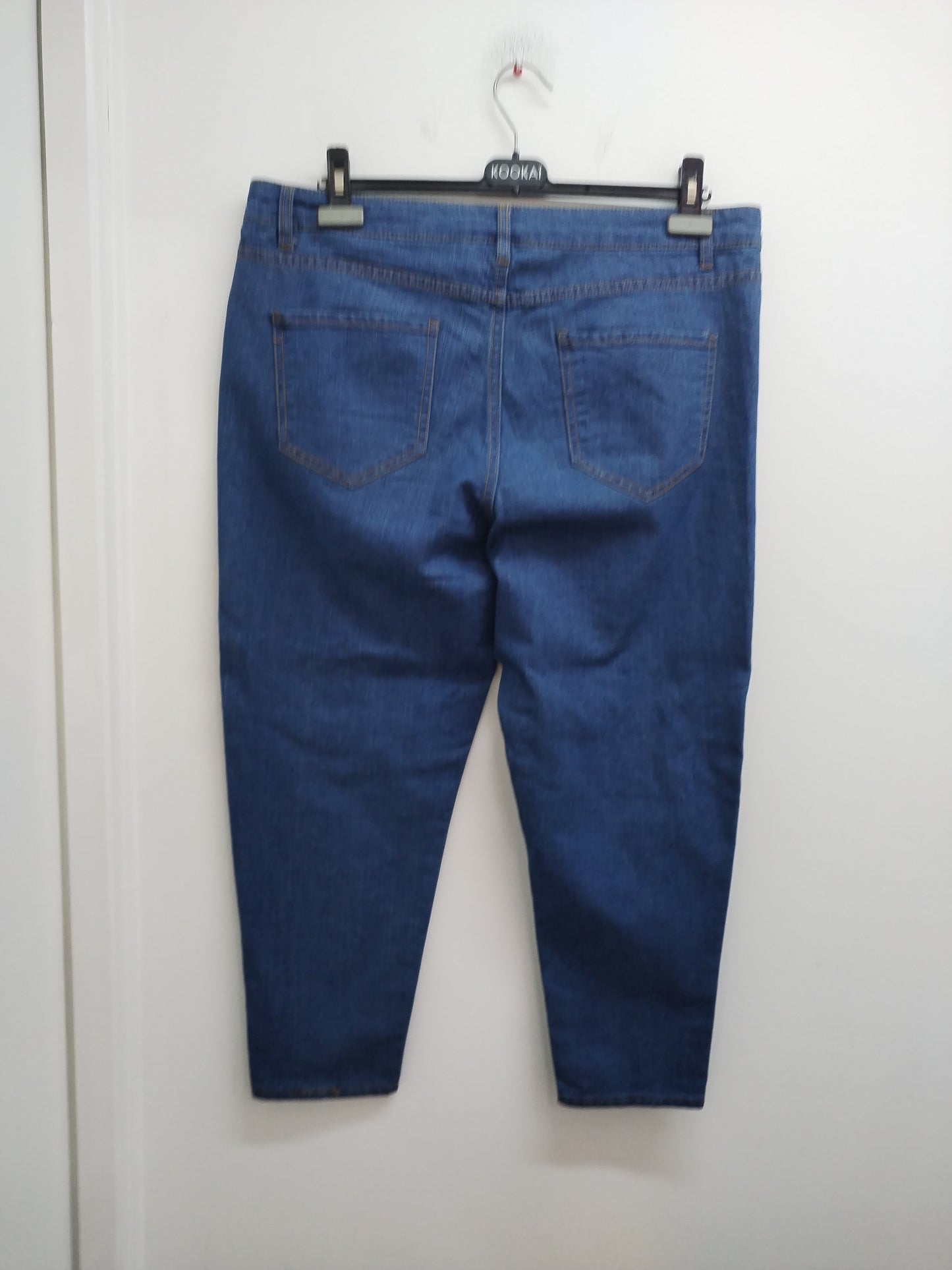 Pantacourt en jeans bleu - Taille 46
