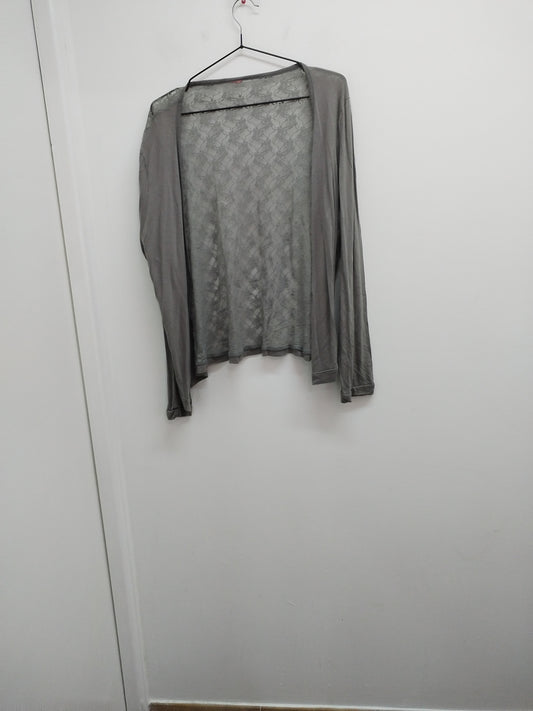 Gilet gris avec dentelle dans le dos Taille L