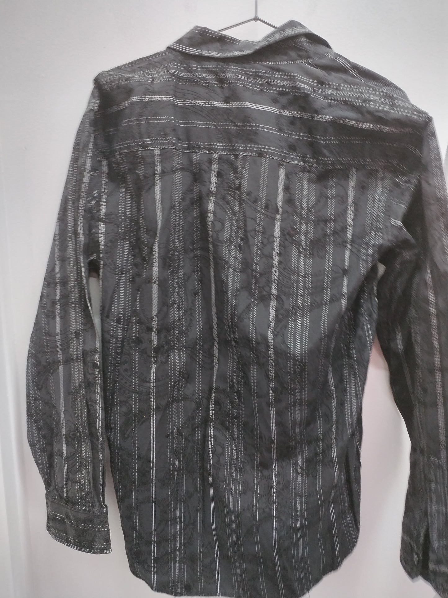 Chemise manches longues DNM noir à motifs Taille M