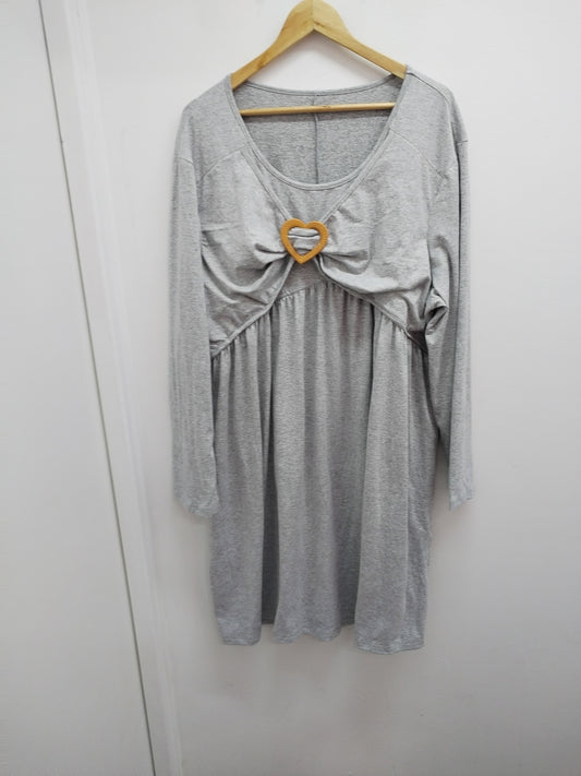 Robe manches longues grise Taille 2XL/3XL