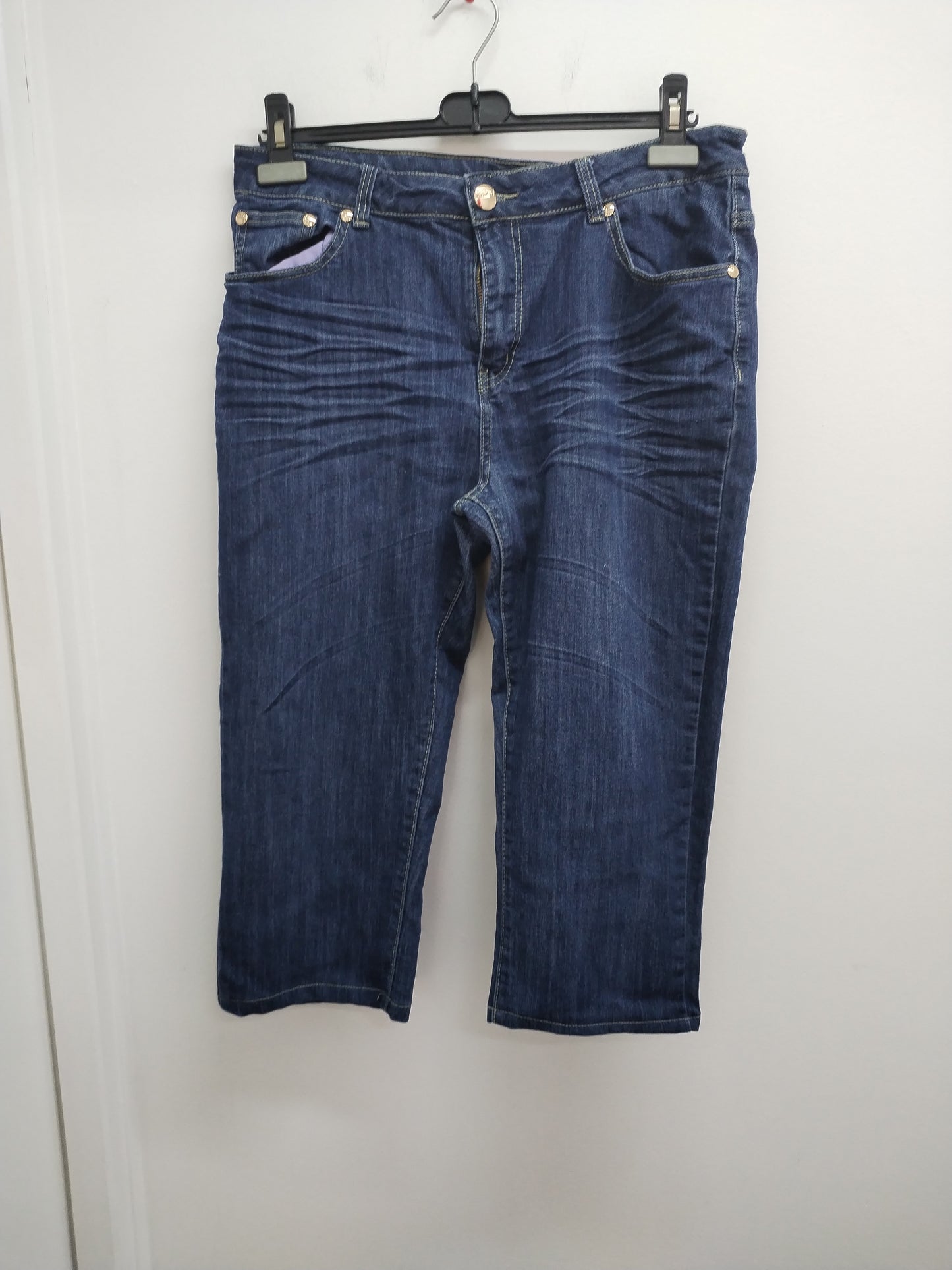 Pantacourt en jeans Just One bleu Taille 44