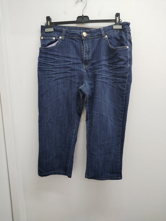 Pantacourt en jeans Just One bleu Taille 44