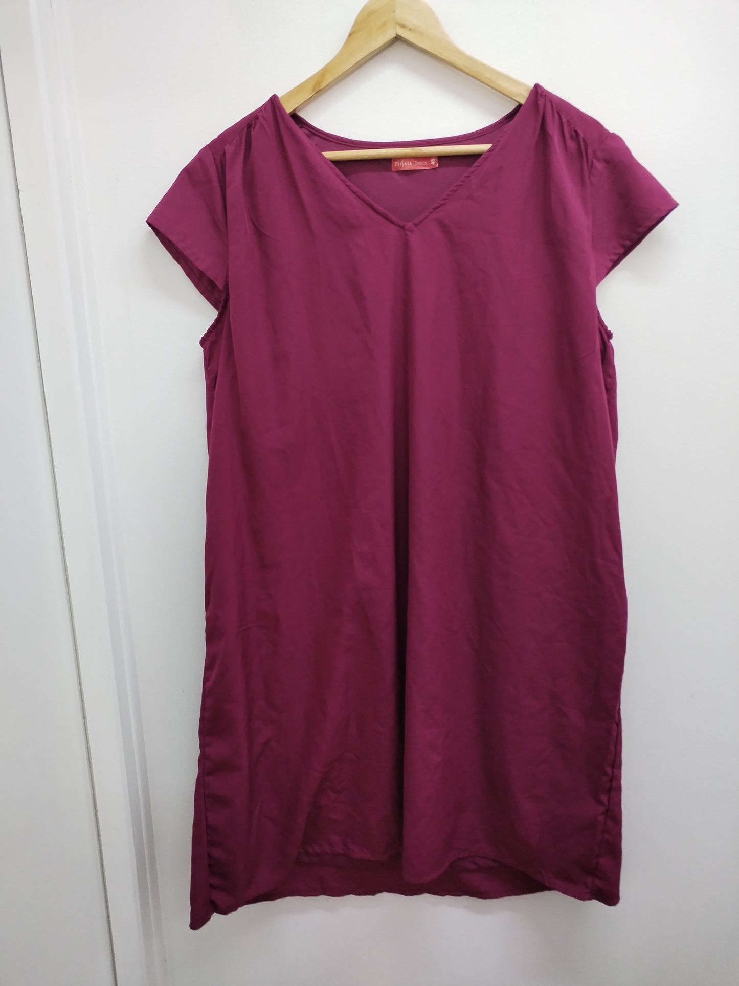 Robe manches courtes Tissaia prune Taille 46