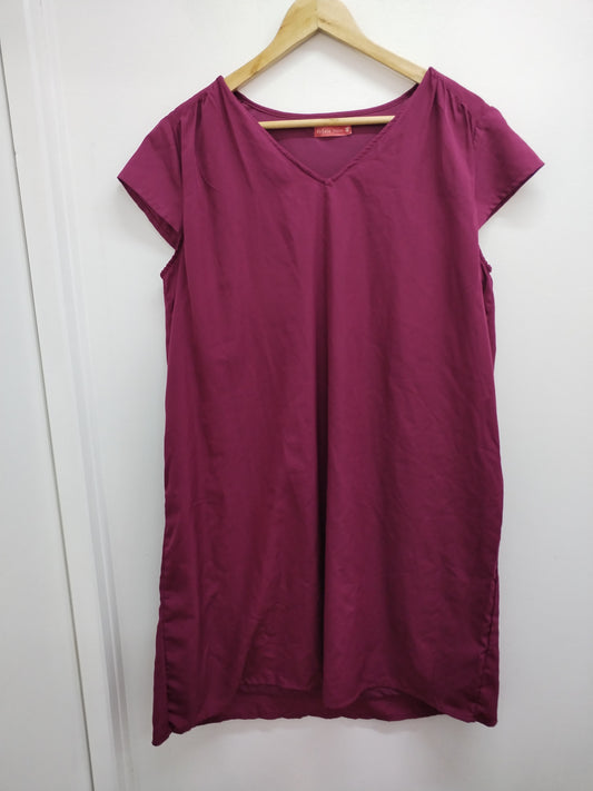 Robe manches courtes Tissaia prune Taille 46