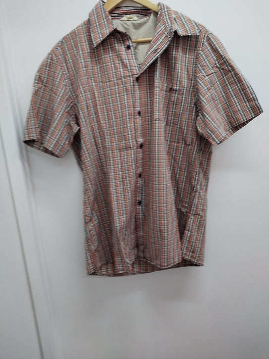 Chemise manches courtes Liberto à petits carreaux Taille XL