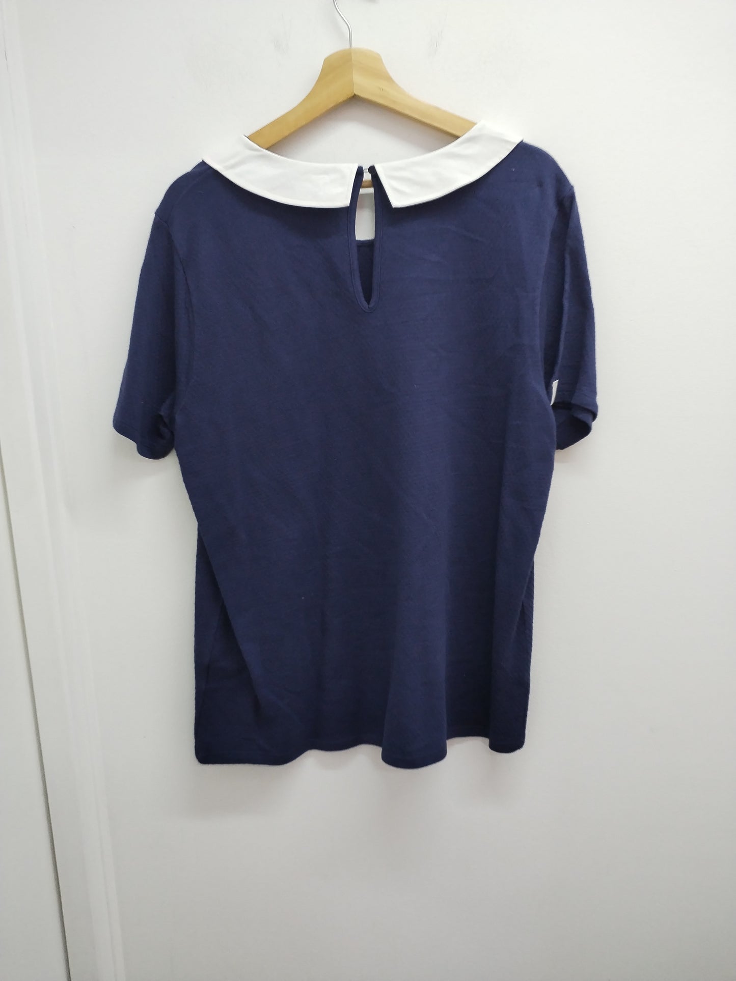 Tunique manches courtes avec col Terre de Marins marine Taille XL