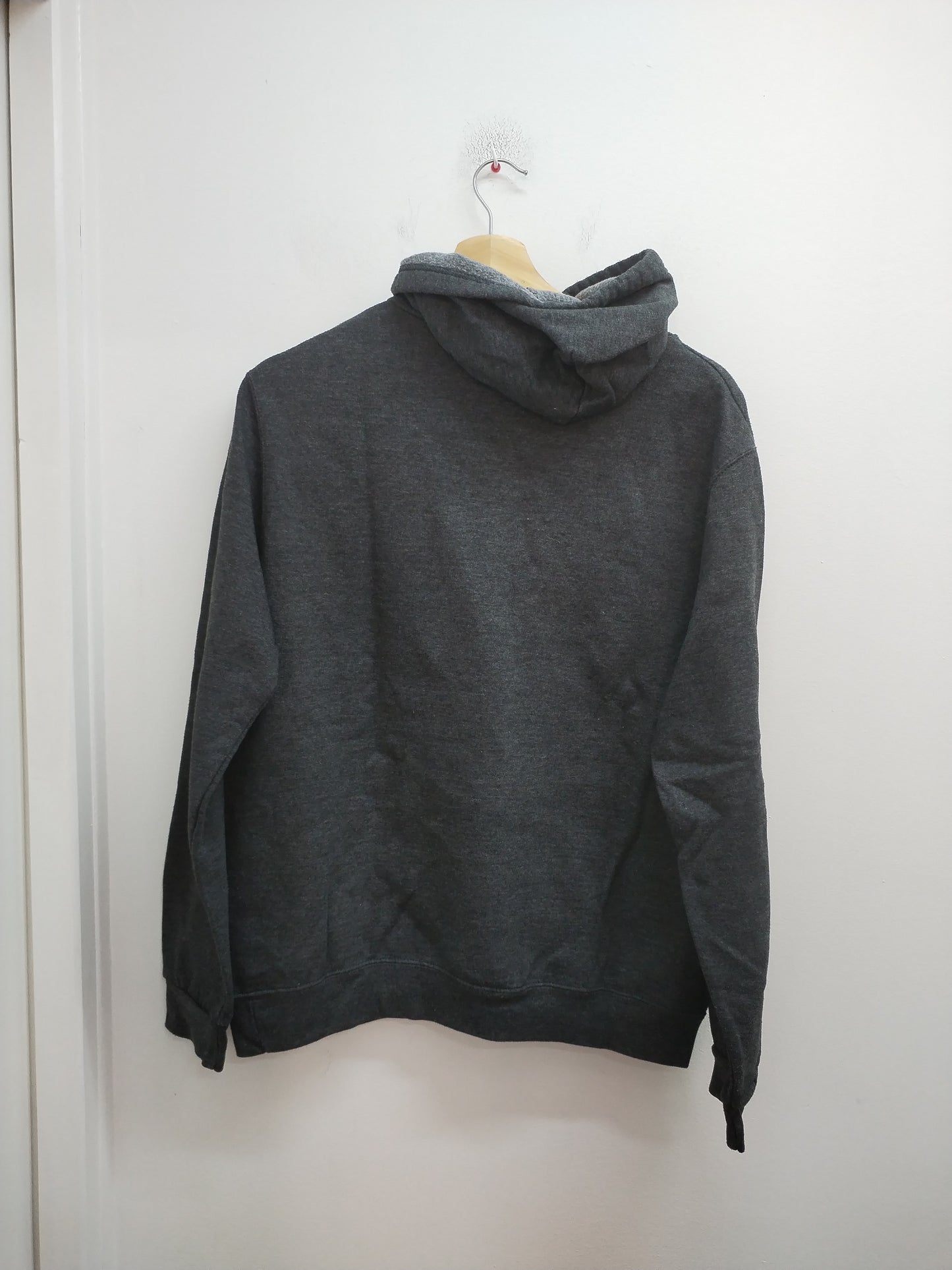 Sweat à capuche gris anthracite avec impression - Taille M