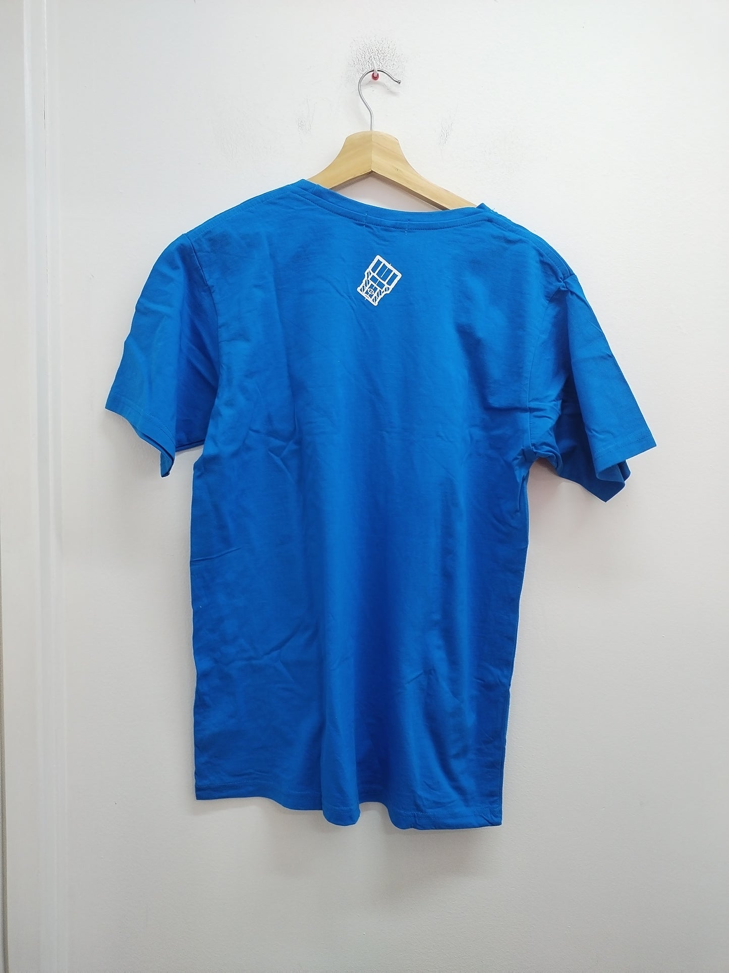 T-shirt King Tony bleu avec impression – Taille L