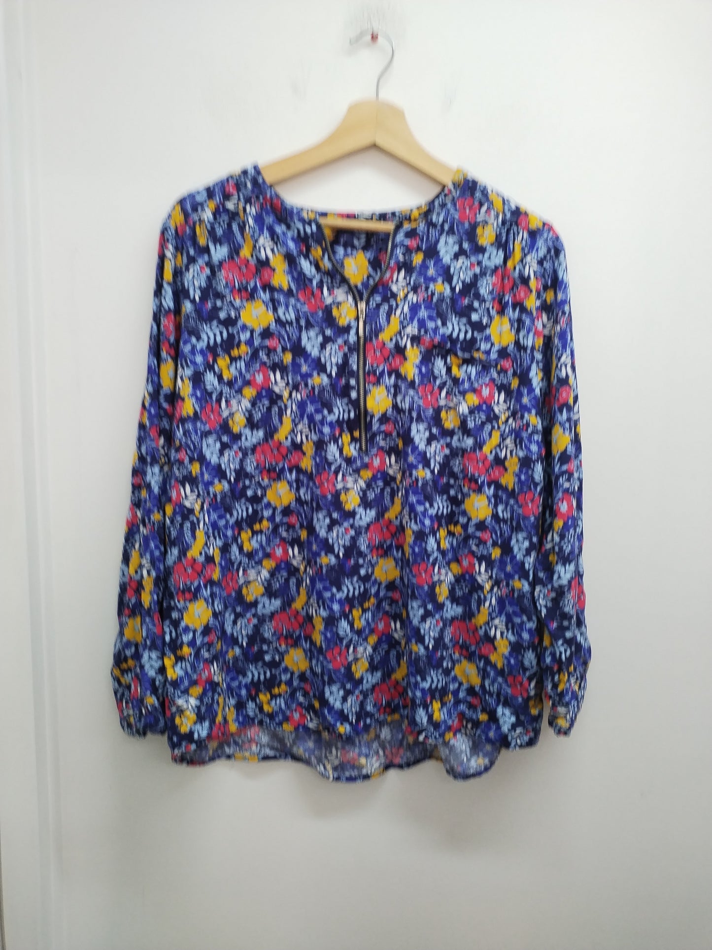 Tunique Balsamik bleue fleurie Taille 50