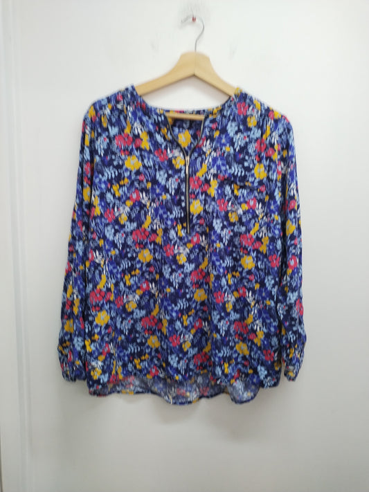 Tunique Balsamik bleue fleurie Taille 50