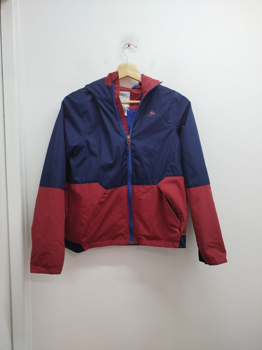Coupe-vent Quechua marine et bordeaux Taille 12/13 Ans