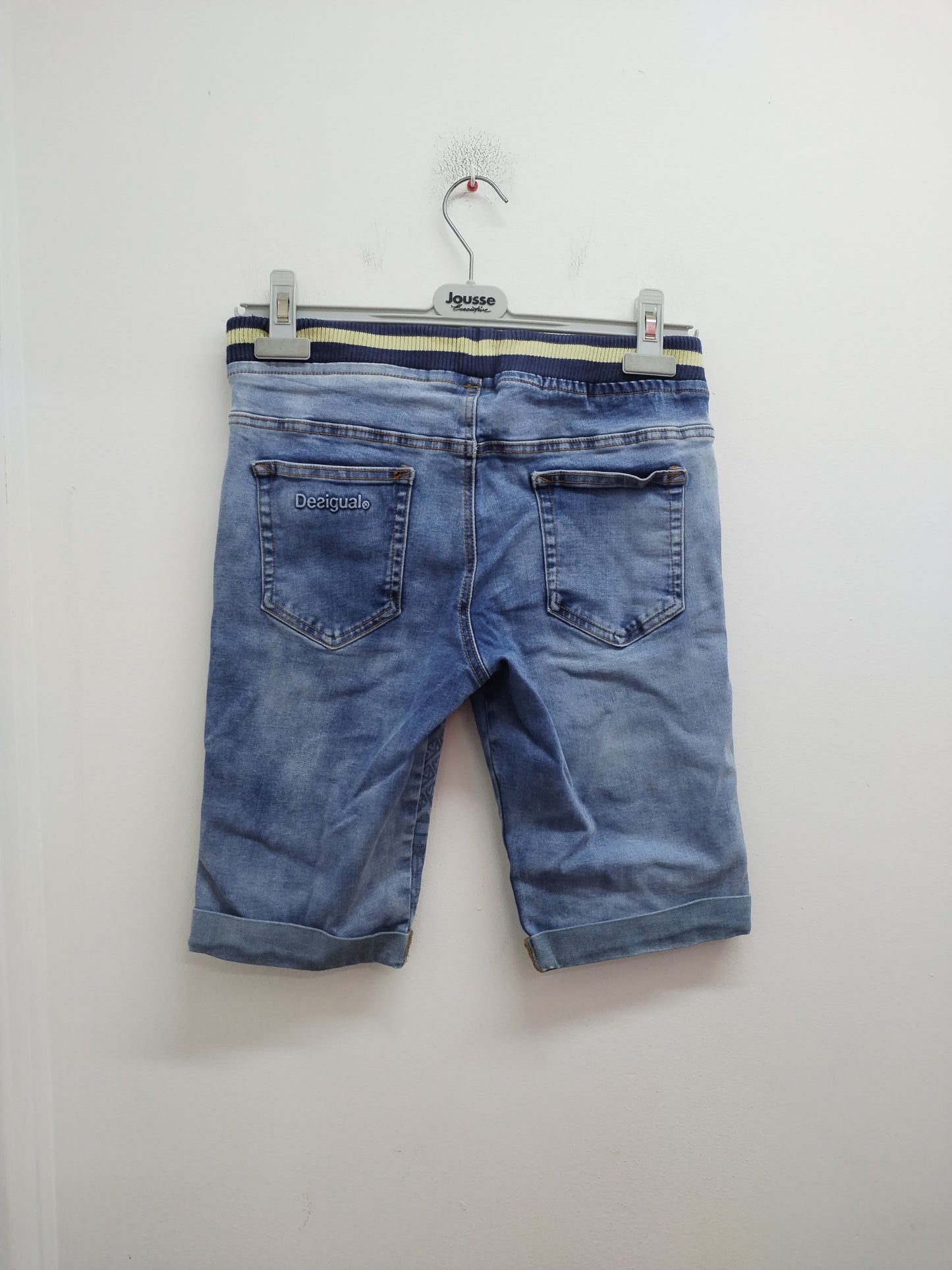 Bermuda Desigual bleu à motifs Taille 11/12 Ans