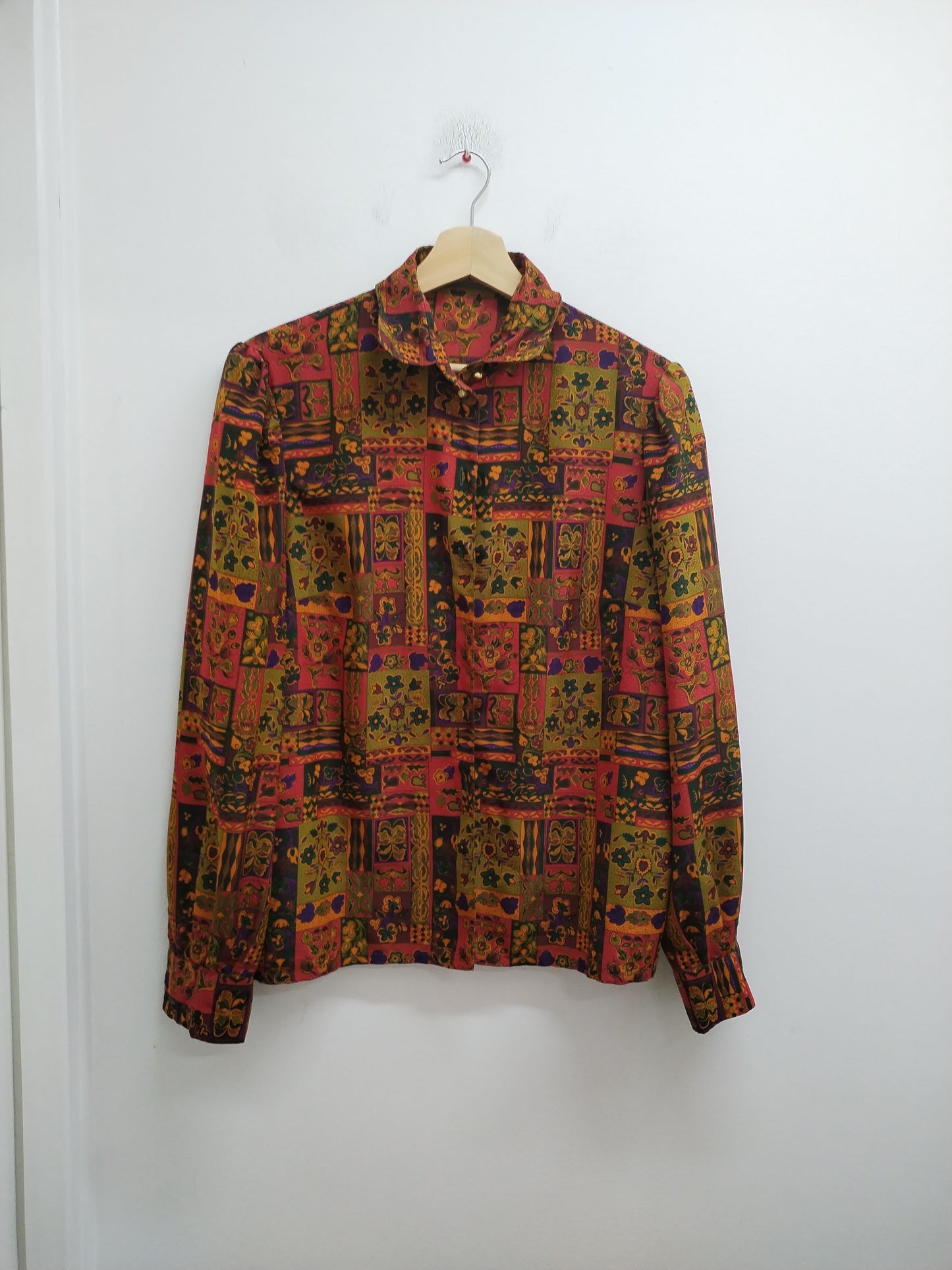 Chemise manches longues Devernois à motifs Taille M