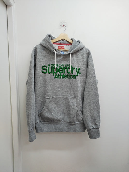 Sweat à capuche Superdry gris avec broderie Taille L