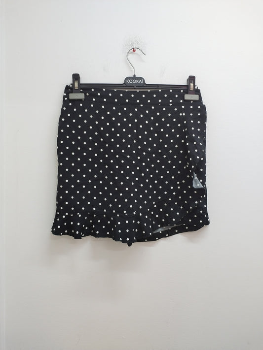 Short jupette Kiabi noir à pois Taille 38