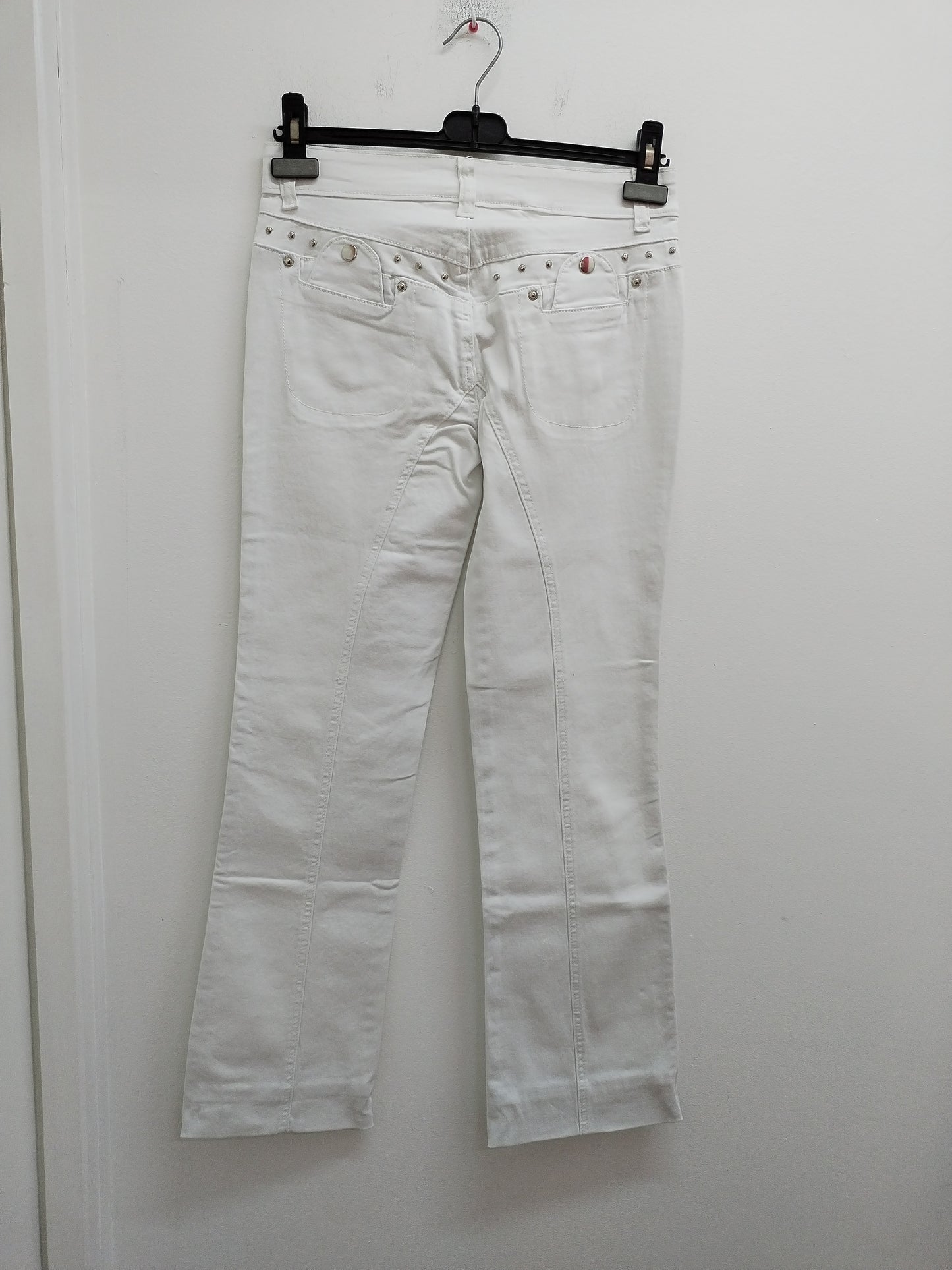 Jeans pattes d'éph EDI blanc Taille S