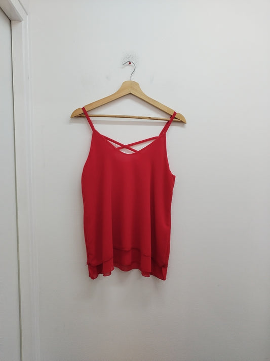 Débardeur fluide rouge Taille M