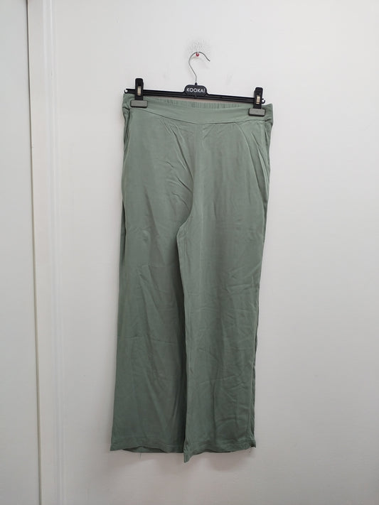 Pantalon fluide Vintage Denim vert d'eau/kaki Taille S