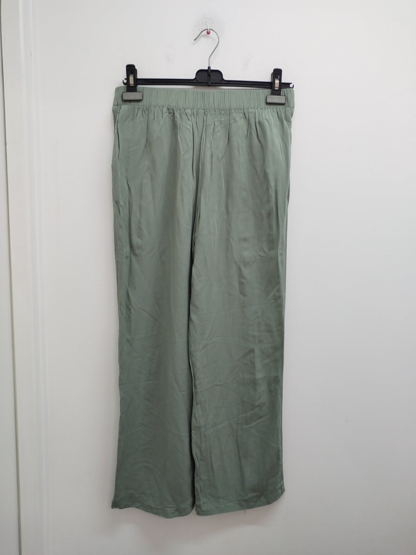 Pantalon fluide Vintage Denim vert d'eau/kaki Taille S