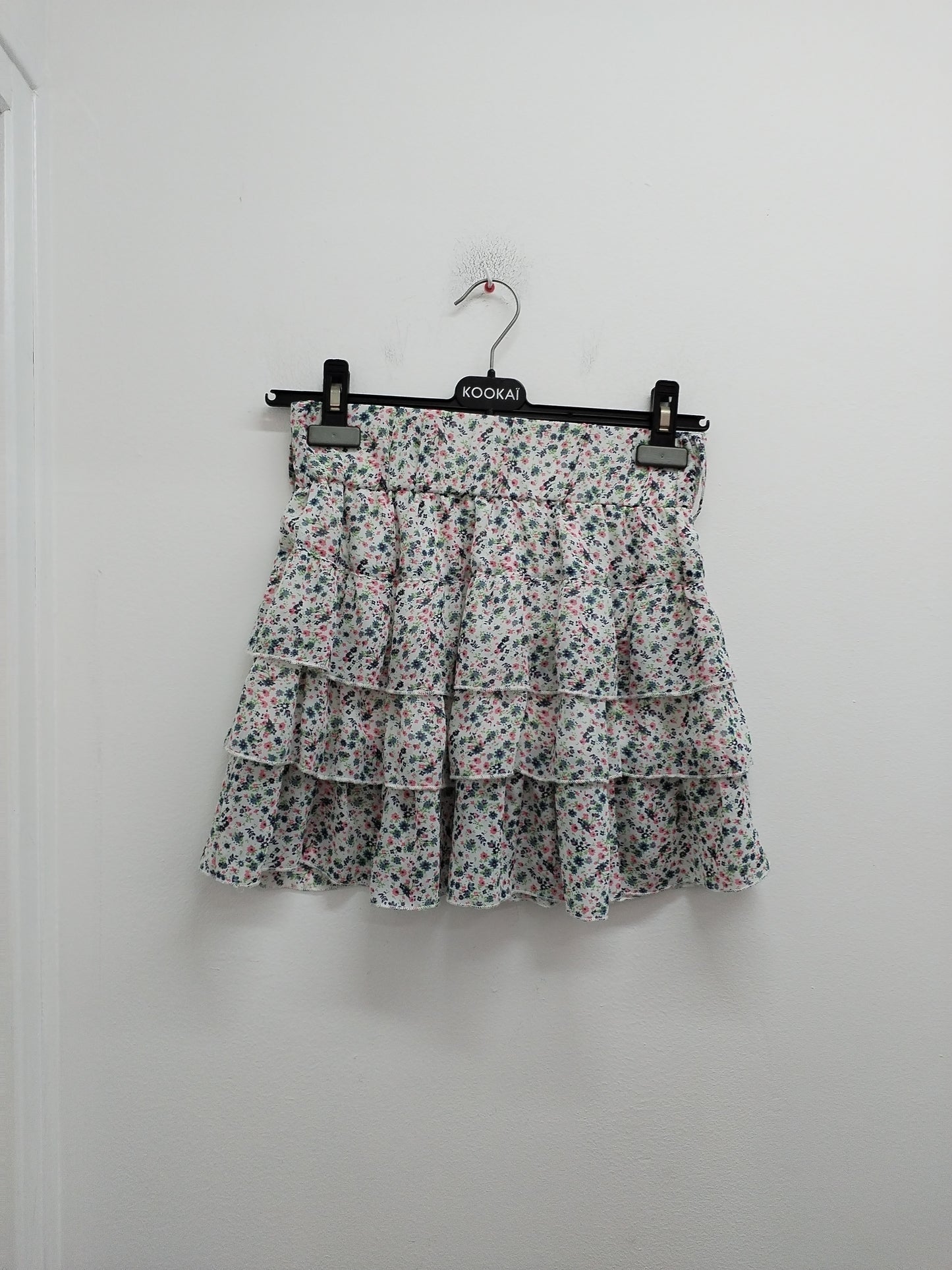 Jupe à volants Mim blanche fleurie Taille 34