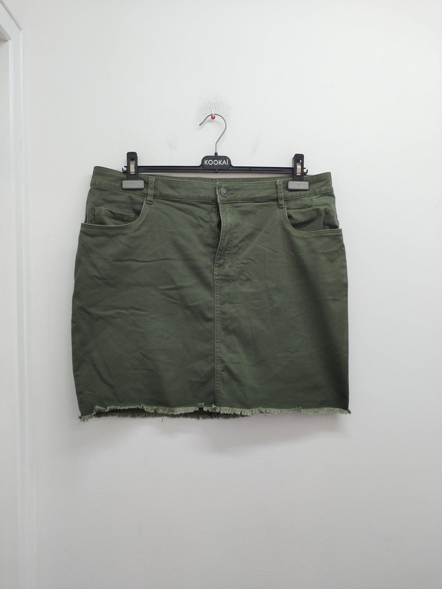 Jupe en jeans Kiabi kaki Taille 46