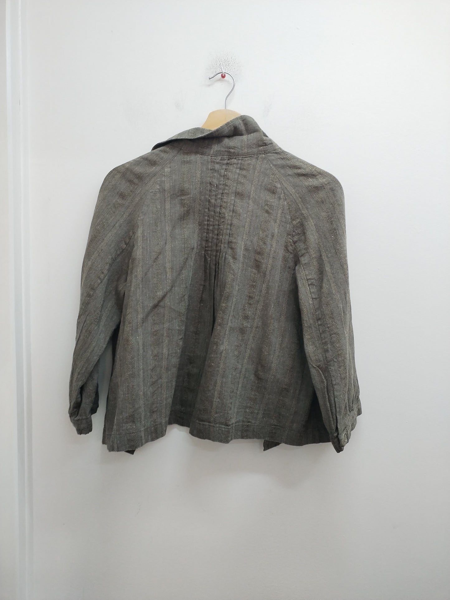 Veste courte manches 3/4 Naf-Naf marron rayée Taille 44