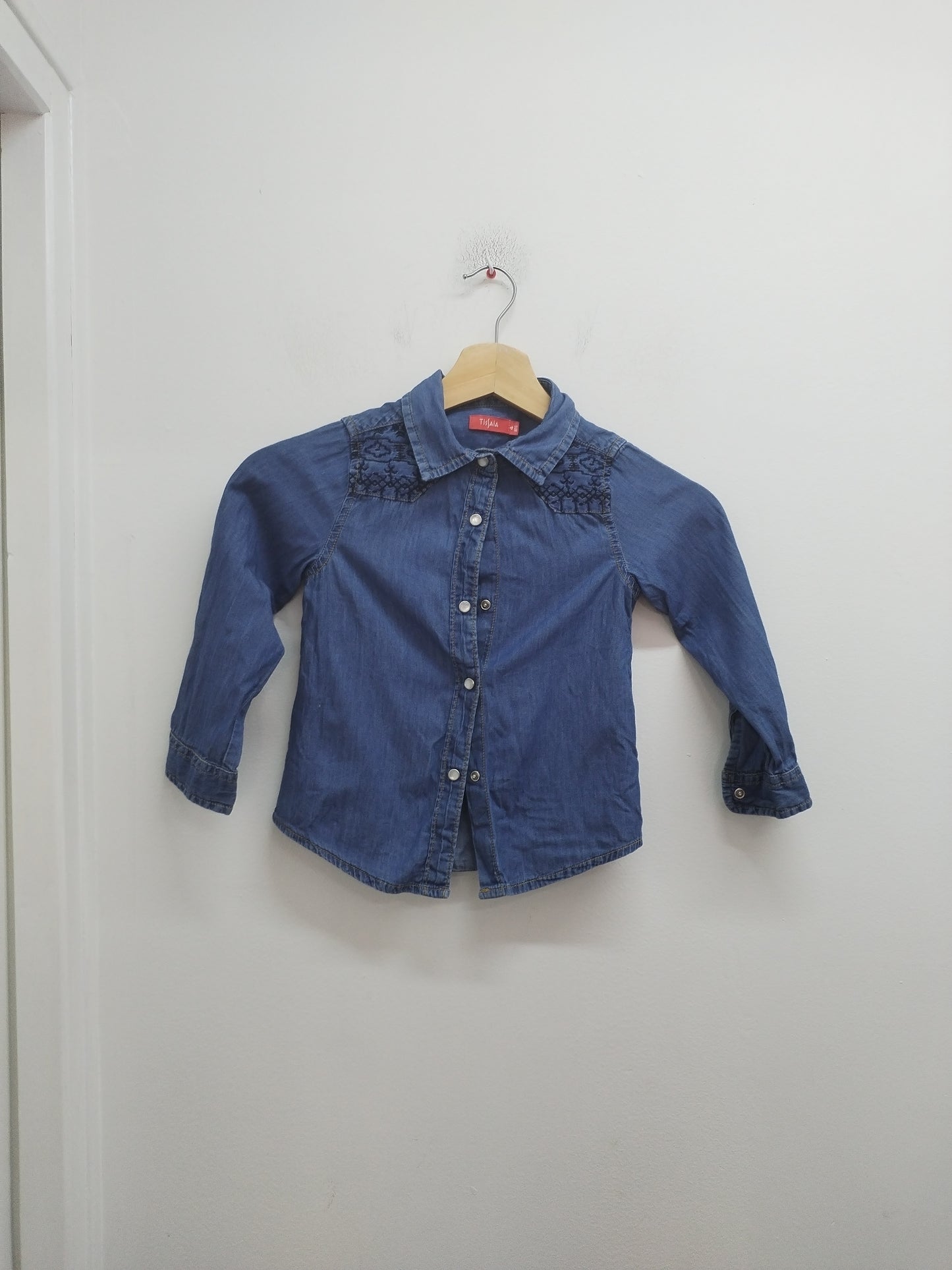 Chemise en jeans Tissaia bleue Taille 4 Ans