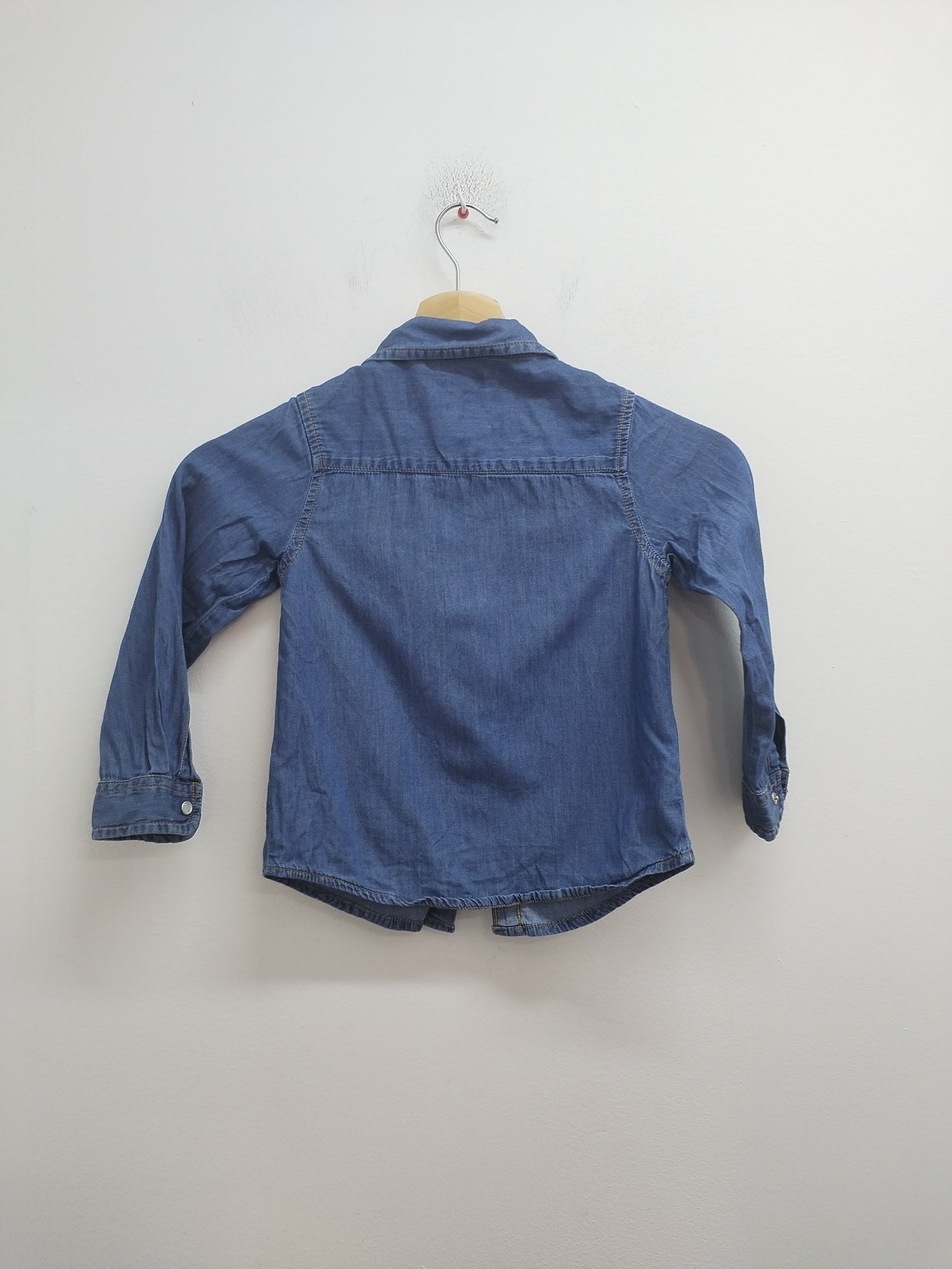 Chemise en jeans Tissaia bleue Taille 4 Ans