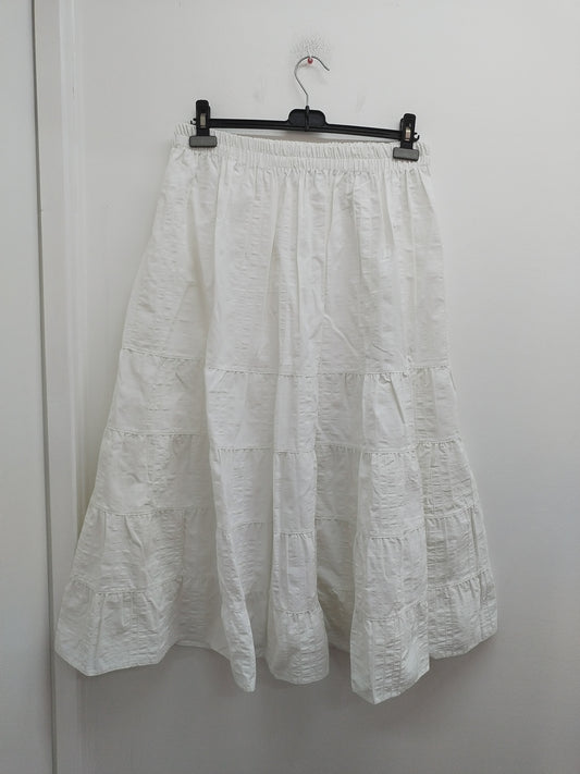 Jupe longue bohème Si Belle Et ... blanche Taille S