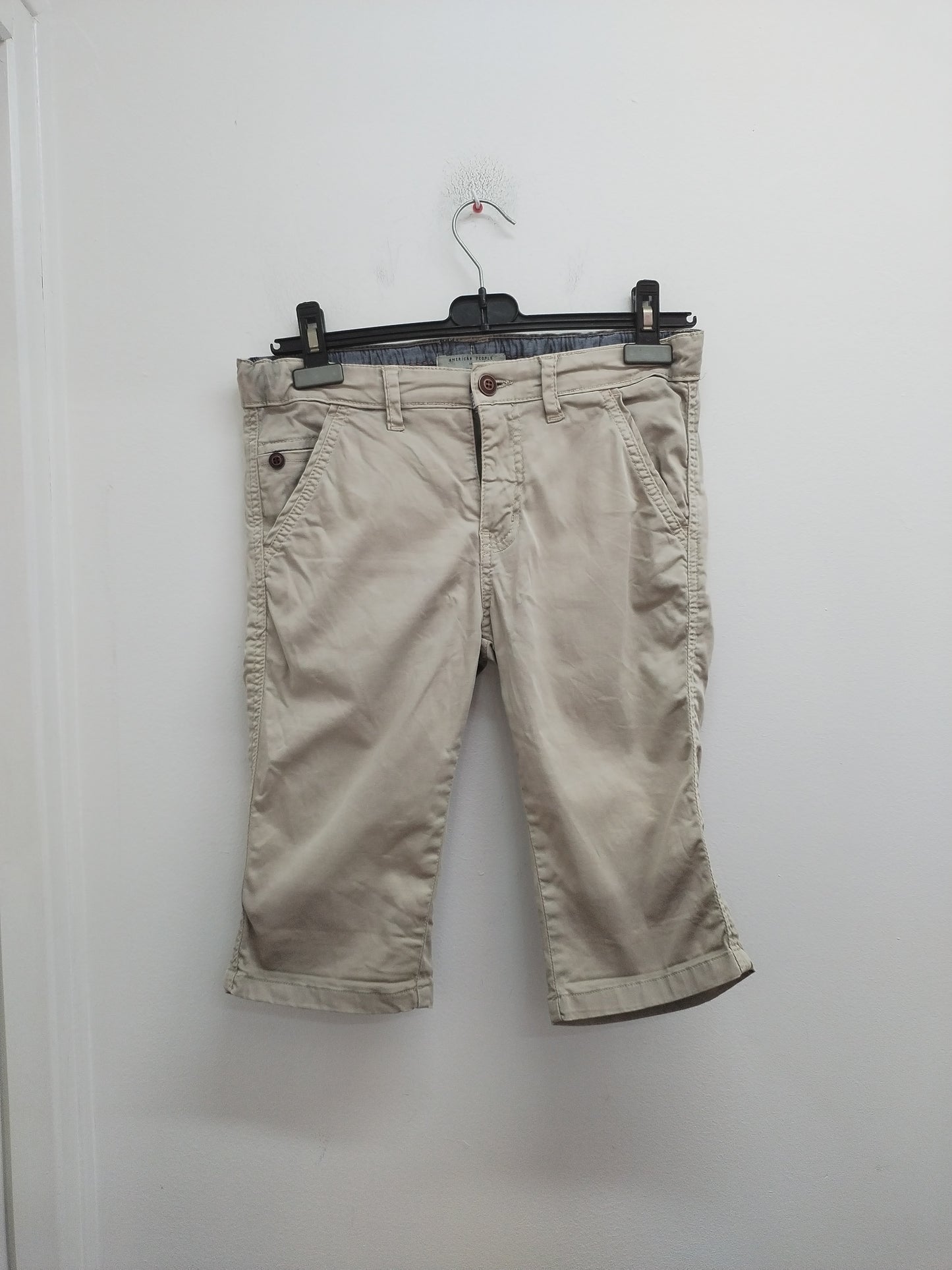Pantacourt American People beige Taille 14 Ans