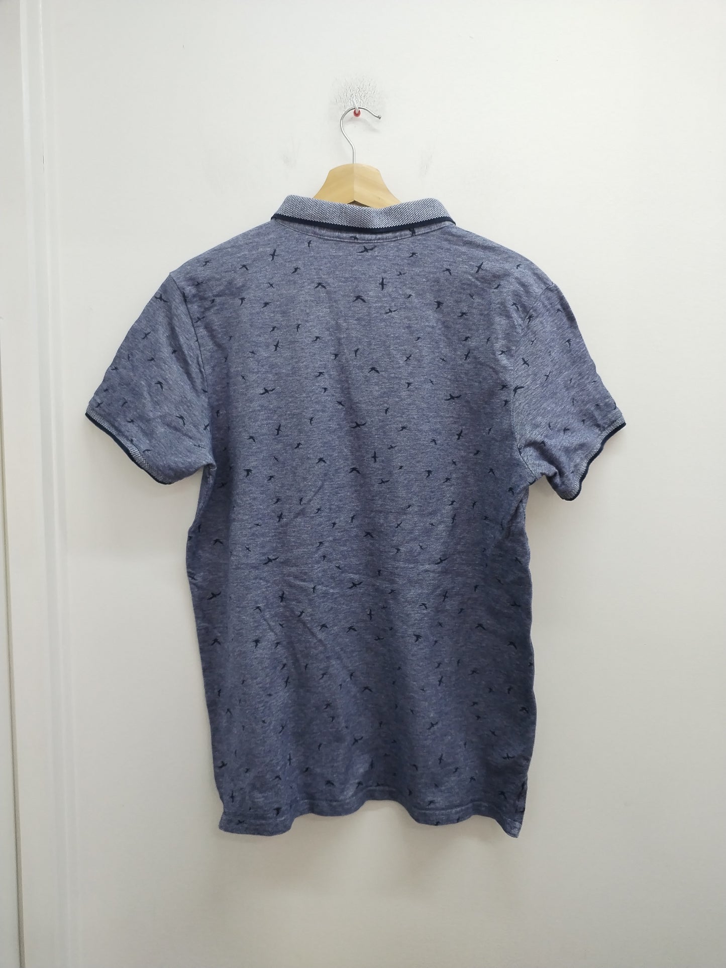Polo manches courtes Creeks marine chiné à motifs Taille XL