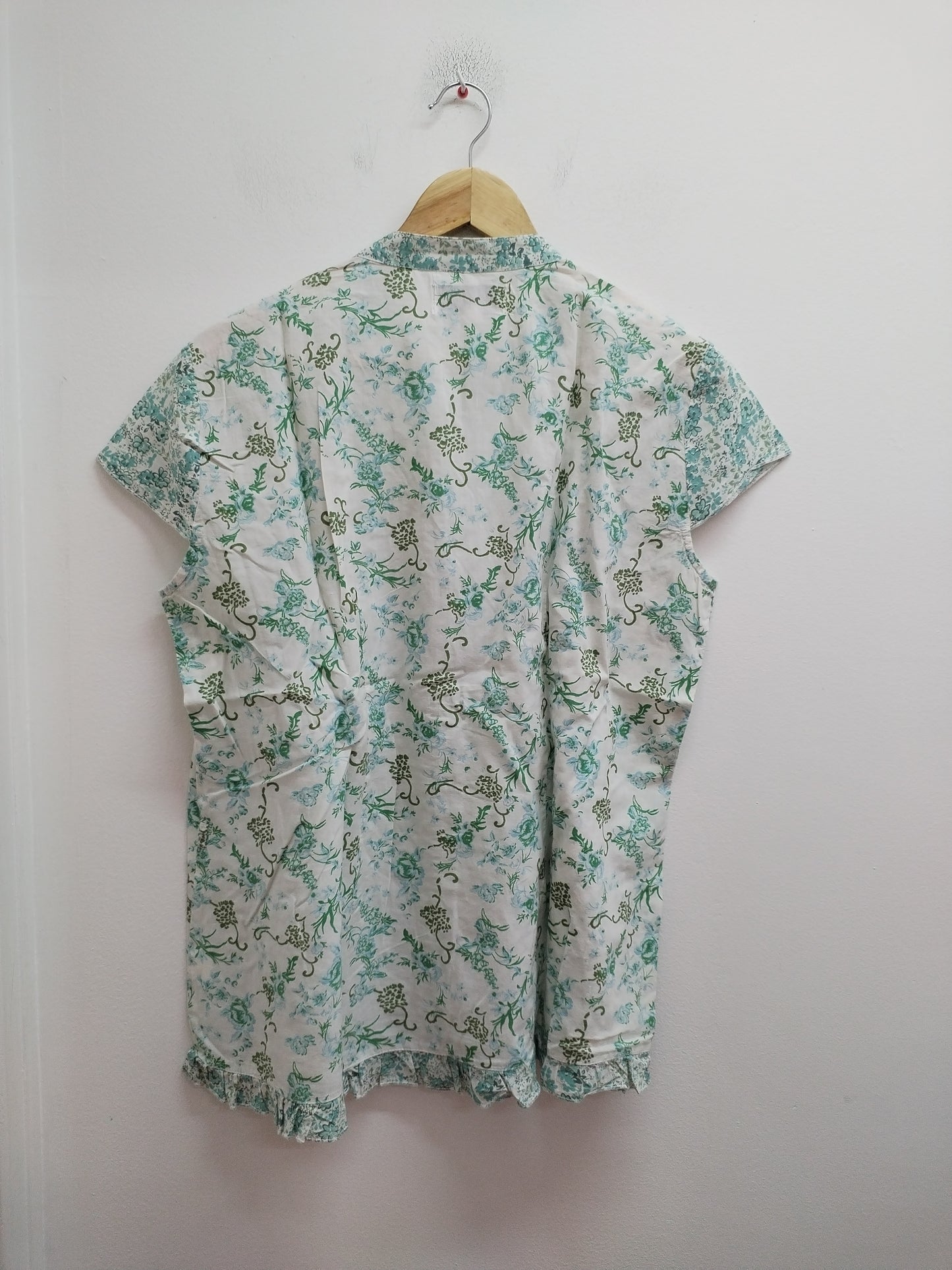 Chemise manches courtes Affinités By Armand Thiery blanche à motifs Taille L