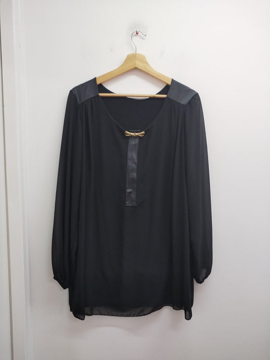 Tunique manches longues noire Taille XL