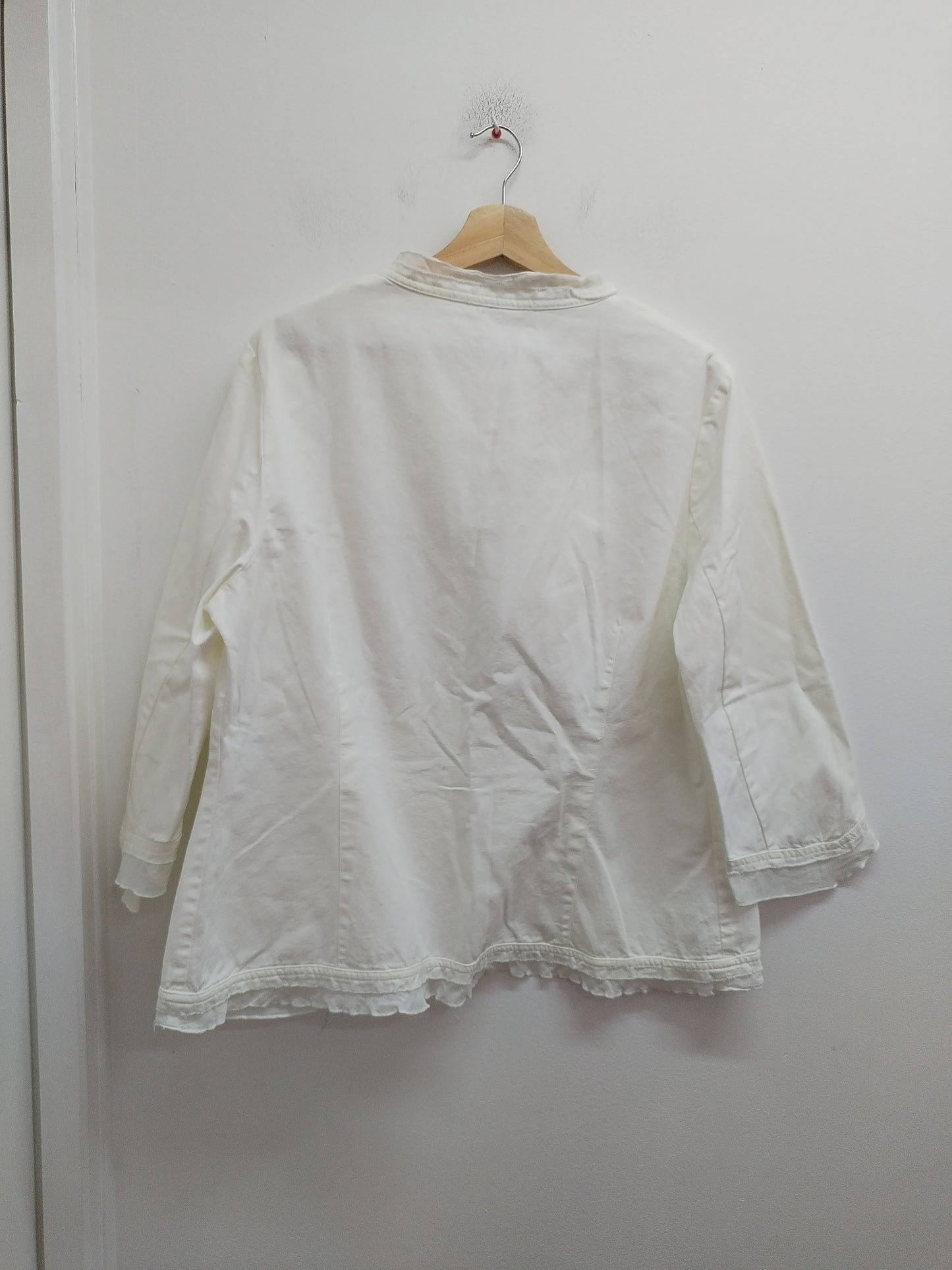 Veste manches 3/4 blanche Taille XL