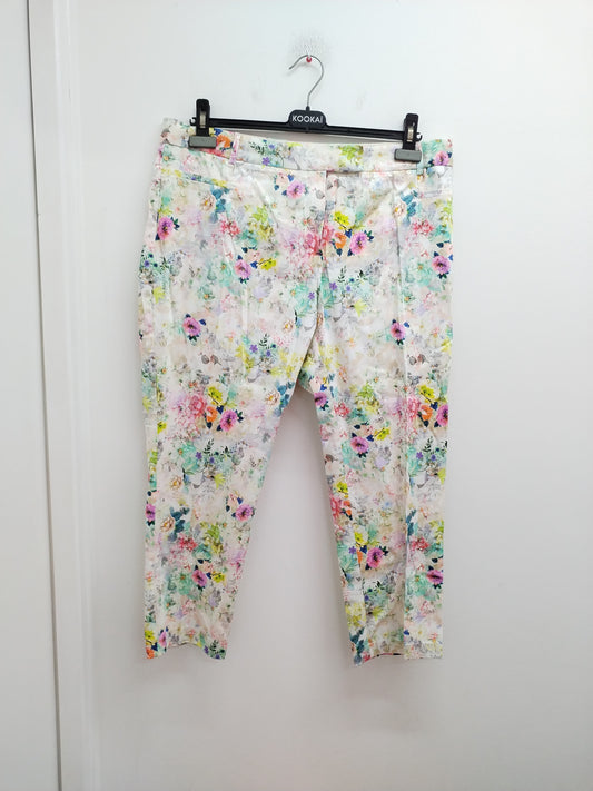 Pantacourt Jacqueline Riu fleuri Taille 44
