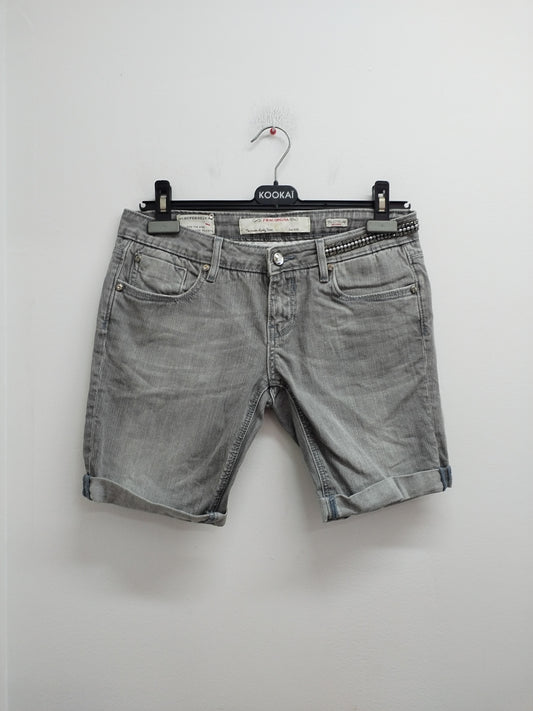 Short en jeans Fracomina gris Taille 38