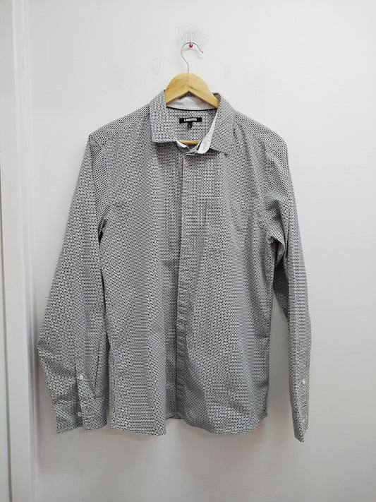 Chemise manches longues Liberto noire et blanche à motifs Taille L