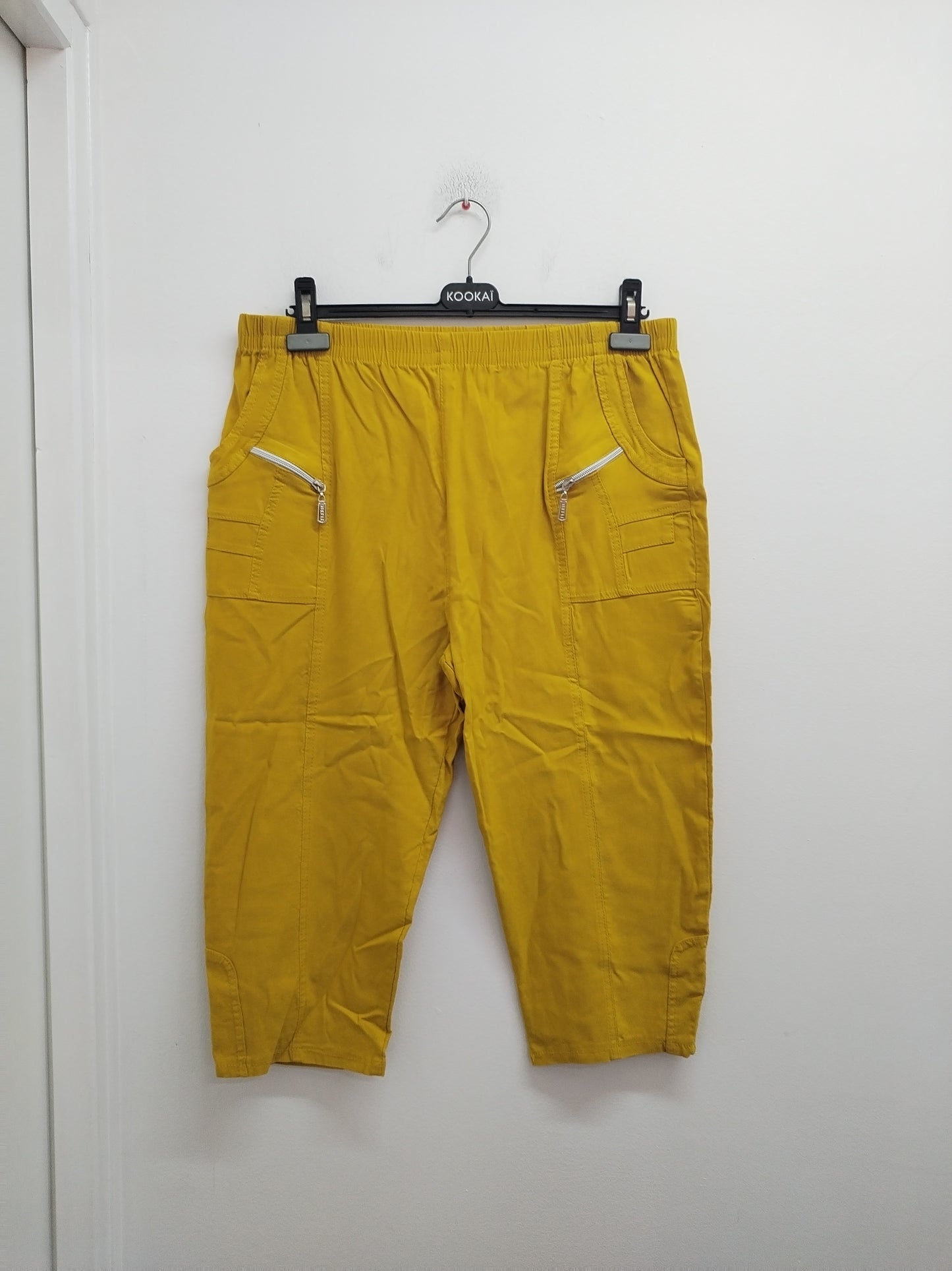 Pantacourt jaune moutarde Taille XL/XXL