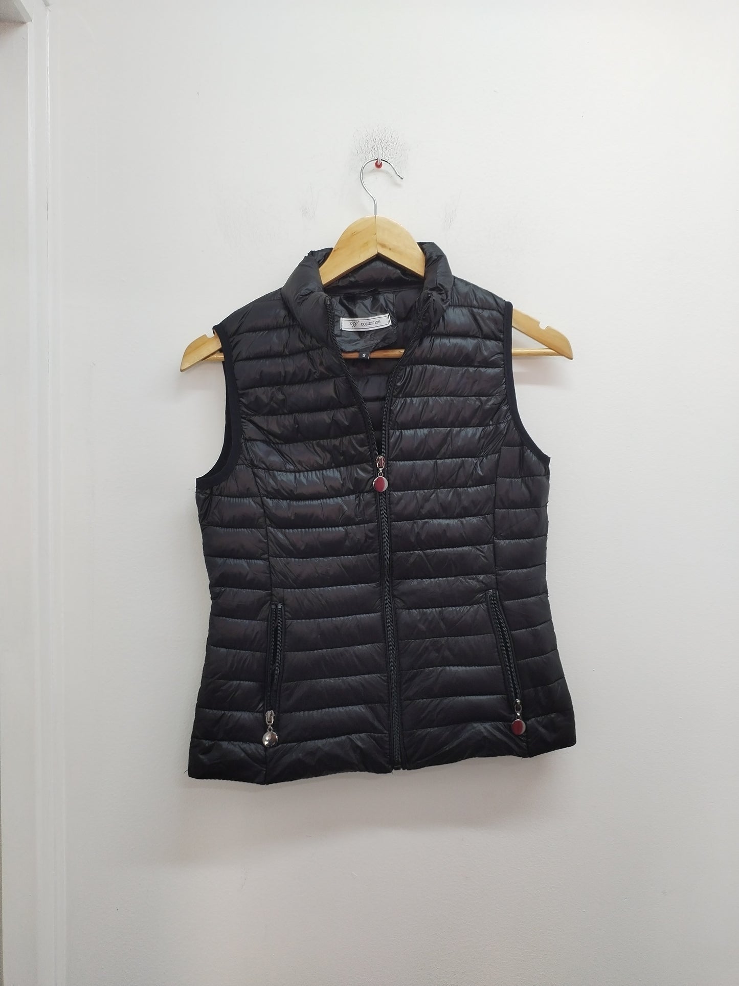 Doudoune sans manches W Collection noire satinée Taille S