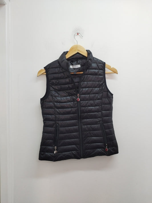 Doudoune sans manches W Collection noire satinée Taille S