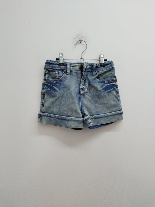 Short en jeans Tissaia bleu délavé Taille 8 Ans