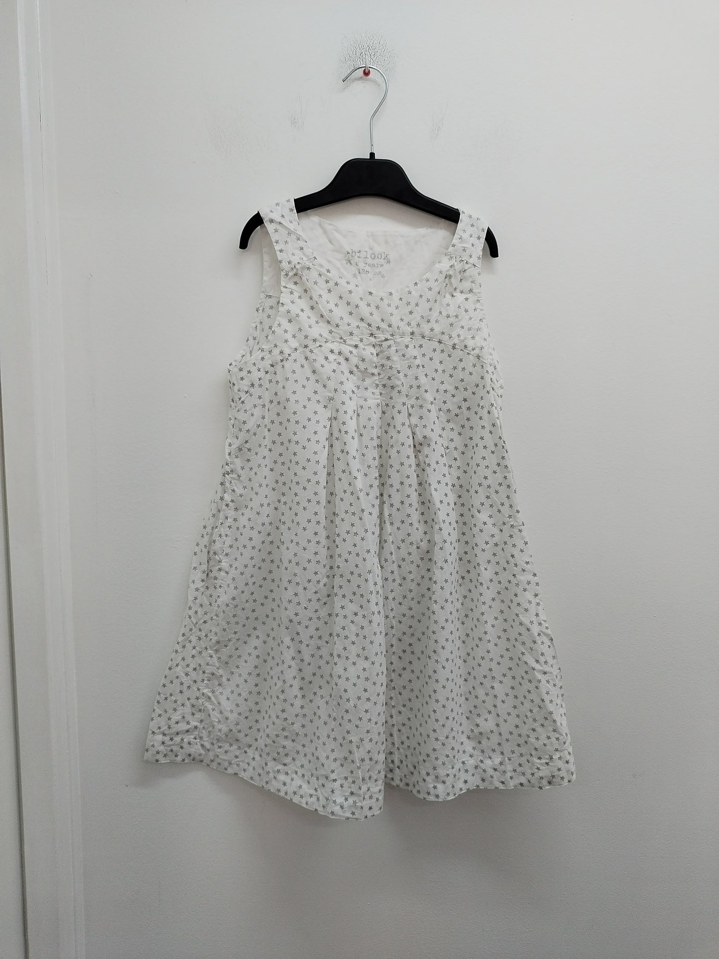 Robe sans manches Bilook blanche à étoiles Taille 8 Ans