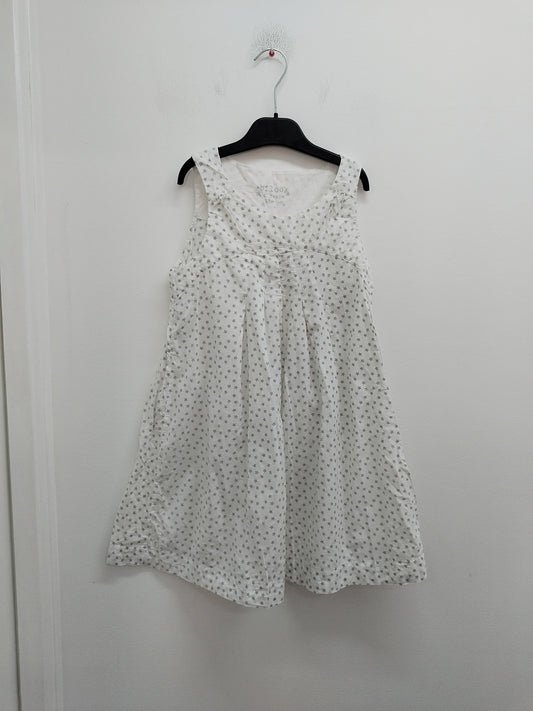 Robe sans manches Bilook blanche à étoiles Taille 8 Ans