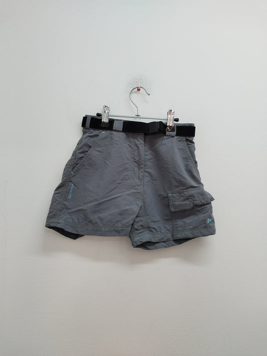 Short avec ceinture Quechua gris Taille 6 Ans