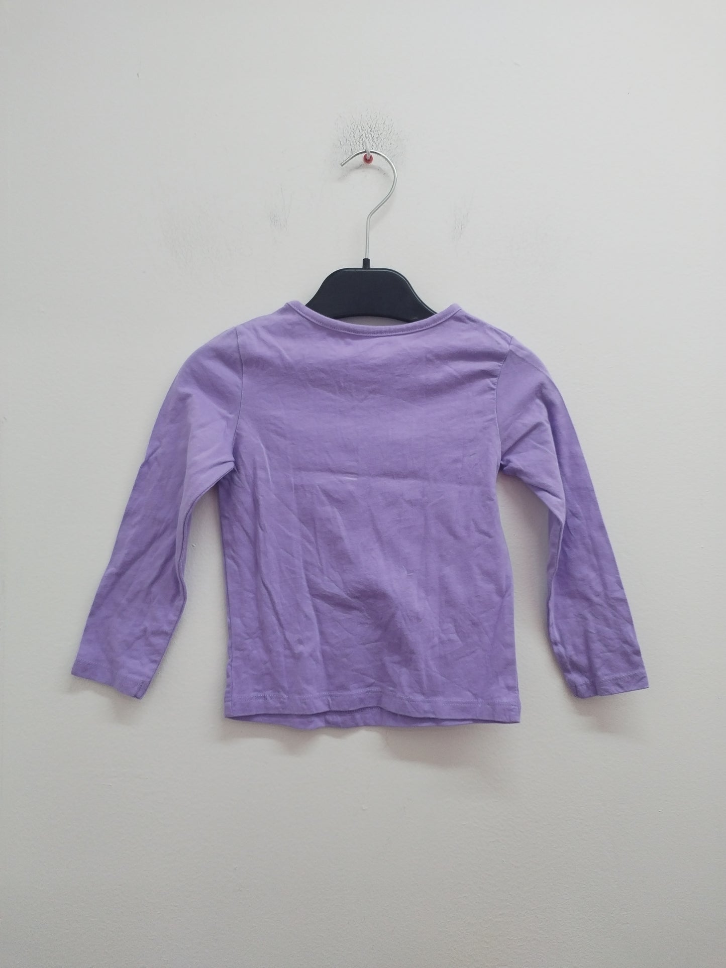 T-shirt manches longues In Extenso violet avec fleurs Taille 3 Ans
