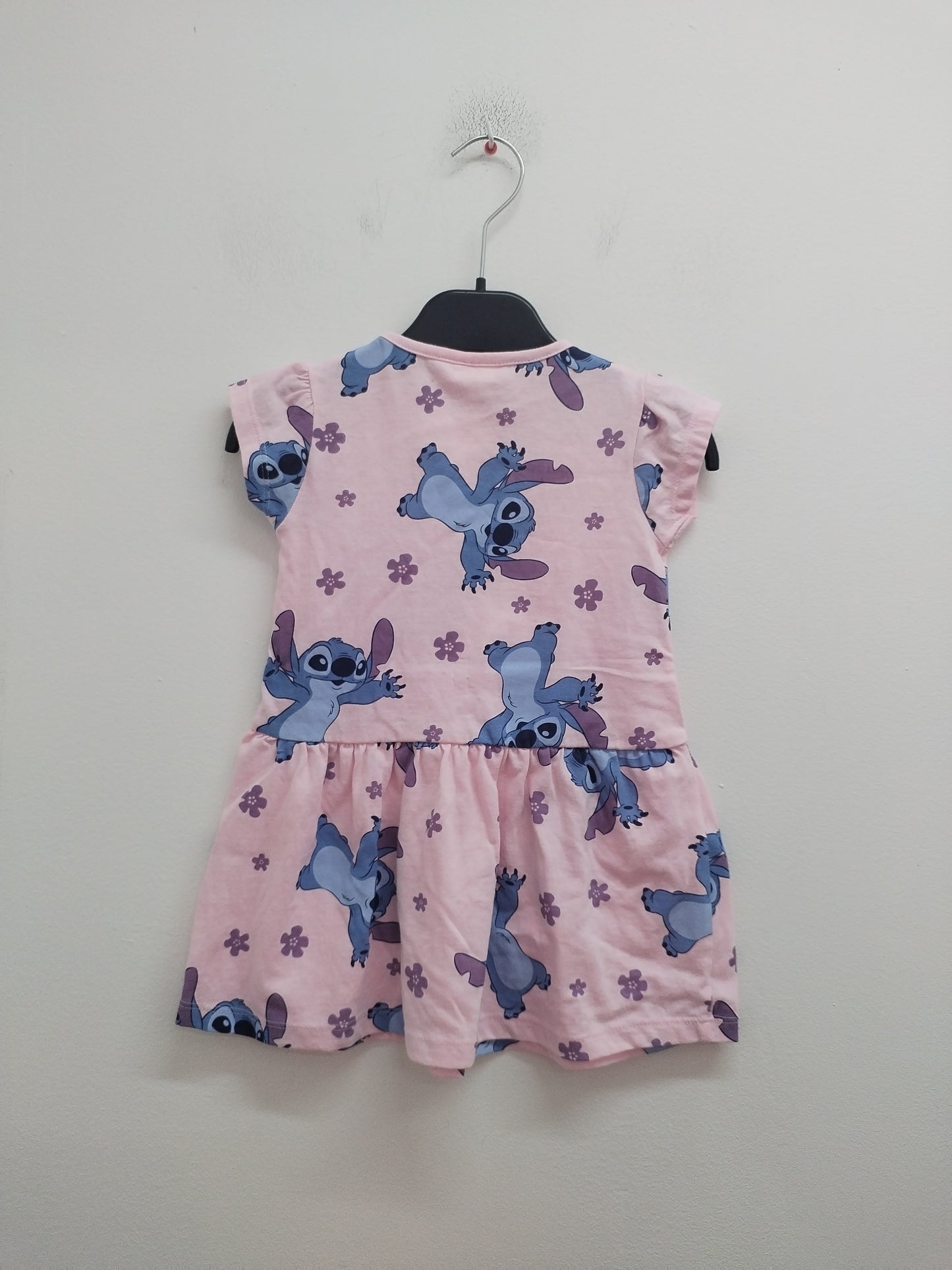 Robe manches courtes Disney Classics rose avec motifs "Stitch" Taille 3 Ans